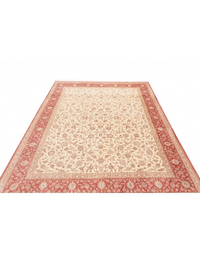 Tappeto Ghom seta Persia marrone rosso 191x248