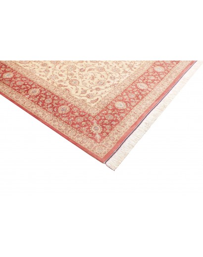 Tappeto Ghom seta Persia marrone rosso 191x248