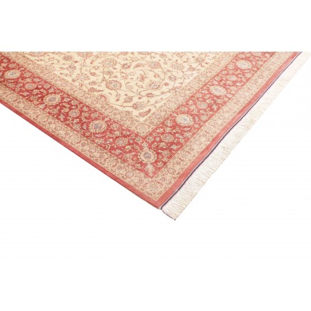 Tappeto Ghom seta Persia marrone rosso 191x248