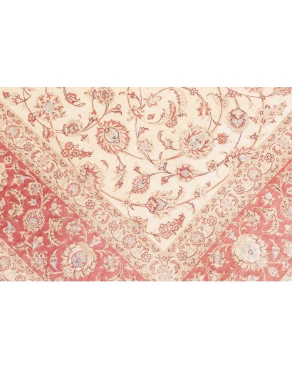 Tappeto Ghom seta Persia marrone rosso 191x248