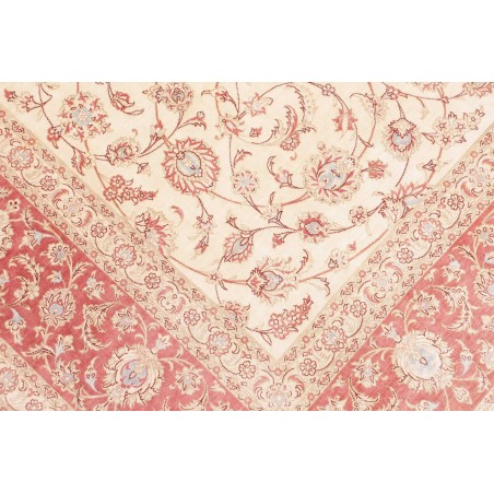 Tappeto Ghom seta Persia marrone rosso 191x248