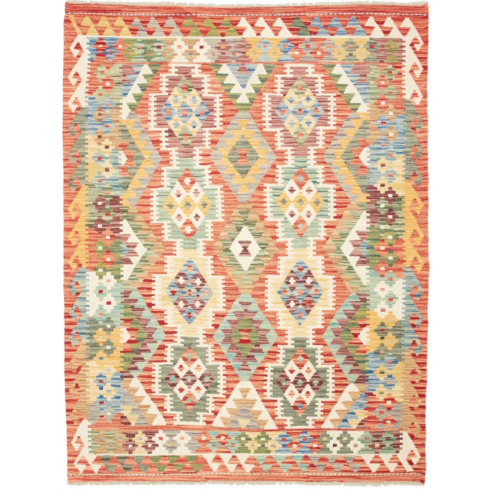Tappeto Kilim Afghanistan marrone beige 157x197