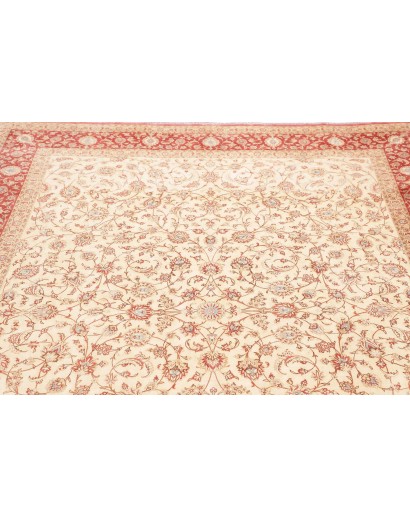 Tappeto Ghom seta Persia marrone rosso 191x248