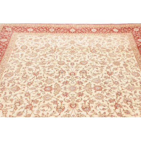 Tappeto Ghom seta Persia marrone rosso 191x248