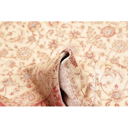Tappeto Ghom seta Persia marrone rosso 191x248