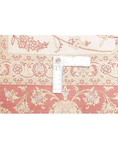 Tappeto Ghom seta Persia marrone rosso 191x248