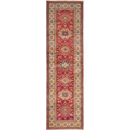 Tappeto Kazak Fine Pakistan rosso grigio 80x290