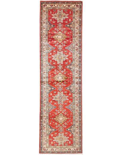 Tappeto Kazak Fine Pakistan marrone grigio 80x306