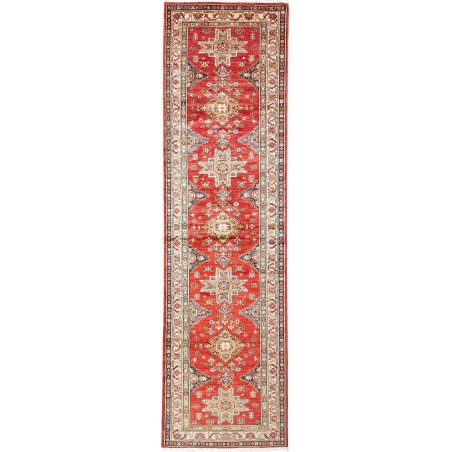 Tappeto Kazak Fine Pakistan marrone grigio 80x306