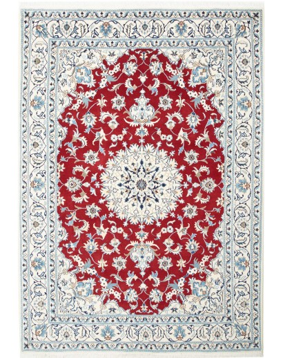 Tappeto Nain Kashmar Persia bianco grigio 170x240