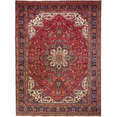 Tappeto Tabriz Persia marrone grigio 255x347