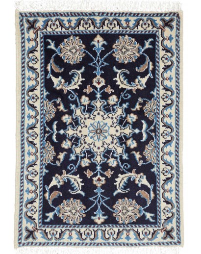 Tappeto Nain Kashmar Persia bianco grigio 60x90