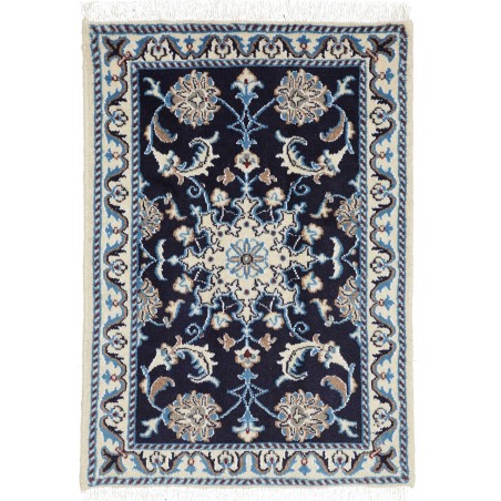 Tappeto Nain Kashmar Persia bianco grigio 60x90