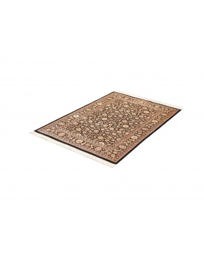 Tappeto Ghom seta Persia grigio 100x151