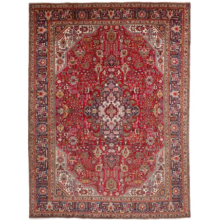 Tappeto Tabriz Persia marrone giallo 255x345