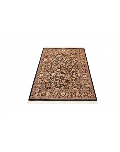 Tappeto Ghom seta Persia grigio 100x151