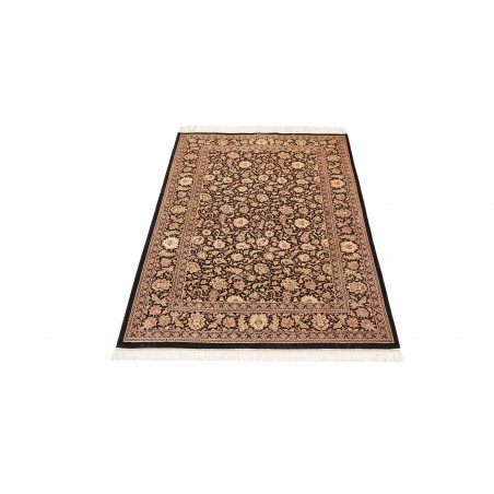 Tappeto Ghom seta Persia grigio 100x151