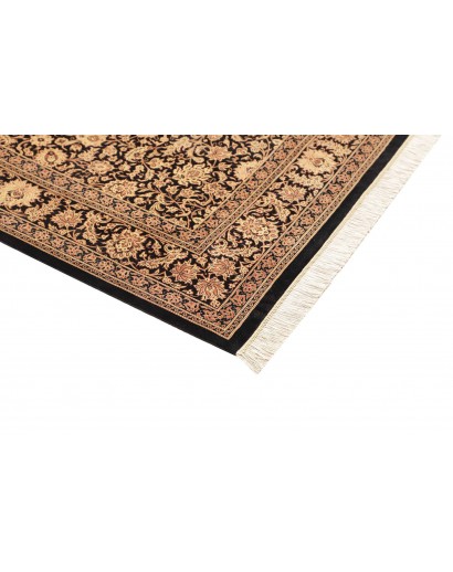 Tappeto Ghom seta Persia grigio 100x151