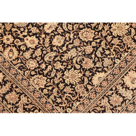 Tappeto Ghom seta Persia grigio 100x151