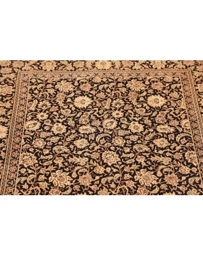 Tappeto Ghom seta Persia grigio 100x151