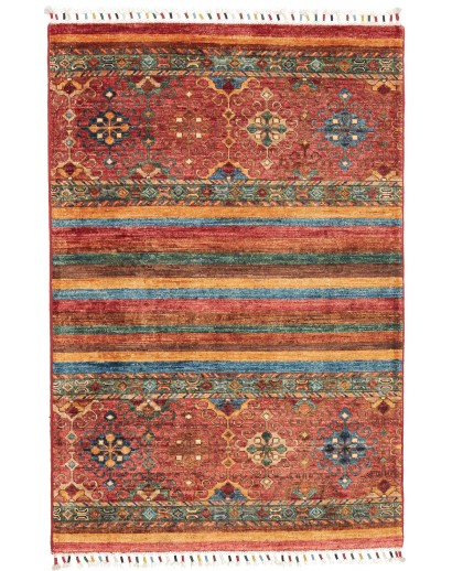 Tappeto Samarkand Pakistan rosso marrone 85x126