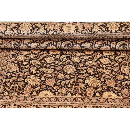 Tappeto Ghom seta Persia grigio 100x151