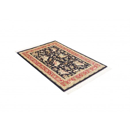 Tappeto Ghom seta Persia grigio 97x147