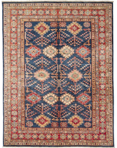 Tappeto Kazak Fine Pakistan marrone grigio 153x198