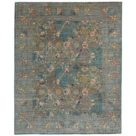 Tappeto Shahi Fine Pakistan azzurro marrone 243x302