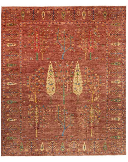 Tappeto Shahi Pakistan marrone arancione 247x295