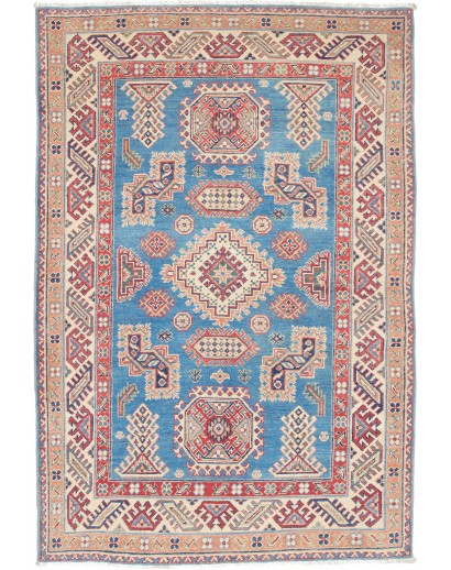 Tappeto Kazak Afghanistan beige grigio 125x182