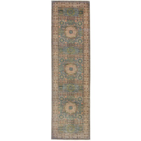 Tappeto Mamlouk Pakistan bianco grigio 79x299