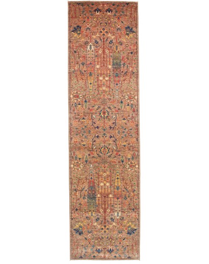 Tappeto Shahi Fine Pakistan marrone grigio 79x301