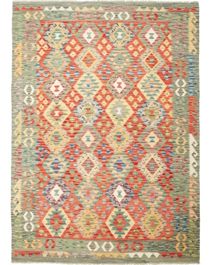Tappeto Kilim Afghanistan marrone 179x251