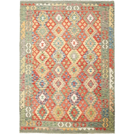 Tappeto Kilim Afghanistan marrone 179x251