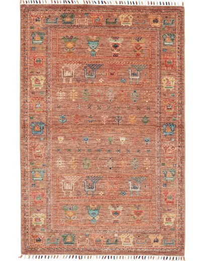 Tappeto Rubin Pakistan marrone bianco 98x149