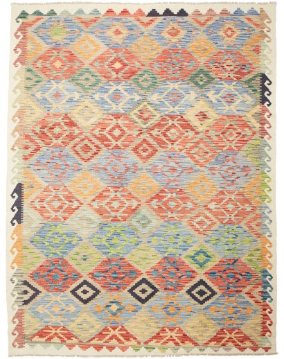 Tappeto Kilim Afghanistan marrone 185x241