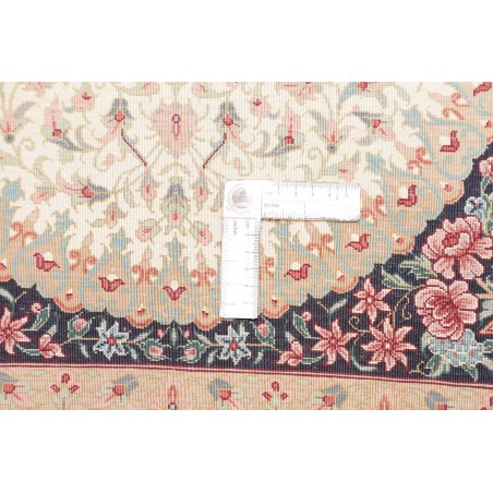 Tappeto Ghom seta Persia giallo marrone 80x122