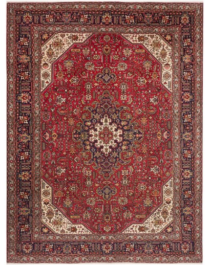 Tappeto Tabriz Persia marrone giallo 248x334