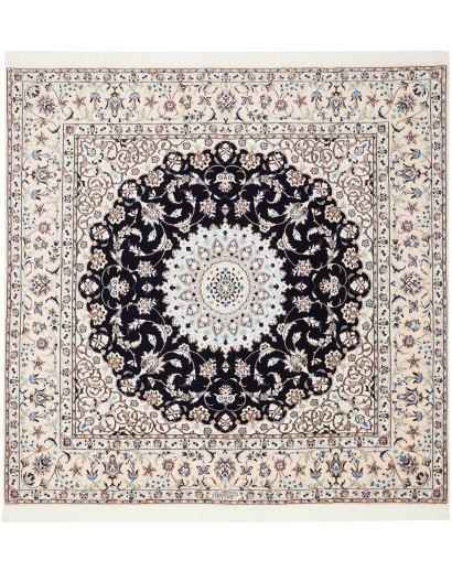 Tappeto Nain 6La Persia bianco blu 172x170
