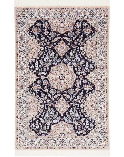 Tappeto Nain 6La Persia bianco grigio 104x158