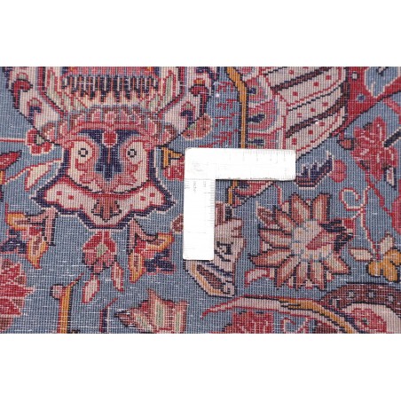 Tappeto Sarough Persia azzurro giallo 76x90