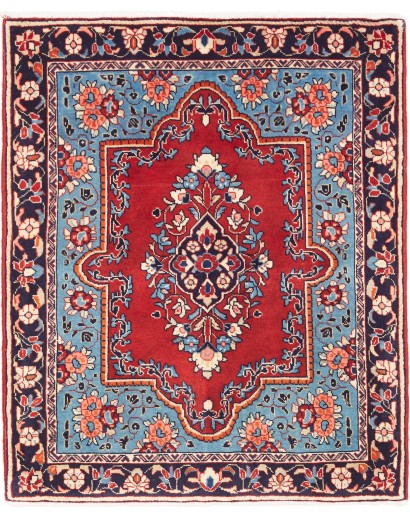 Tappeto Sarough Persia beige grigio 73x88