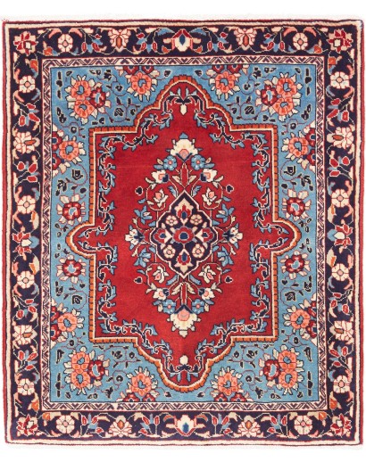 Tappeto Sarough Persia beige grigio 73x88