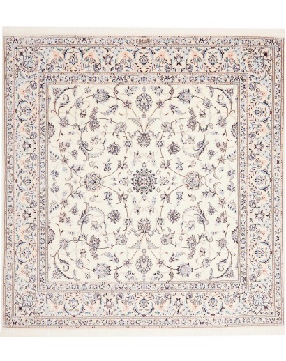 Tappeto Nain 6La Persia bianco grigio 200x210