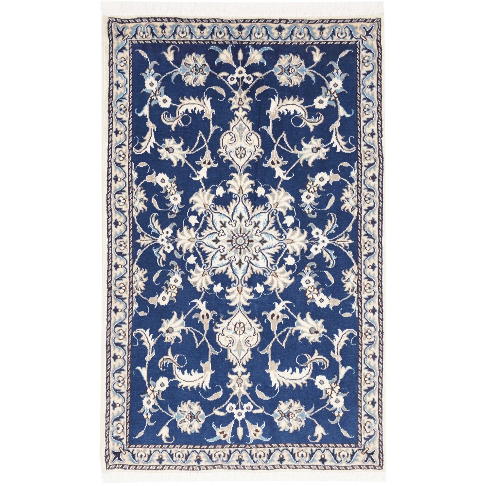 Tappeto Nain Kashmar Persia grigio 88x136