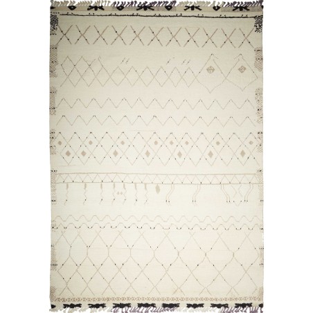 Tappeto bianco marrone 275x381