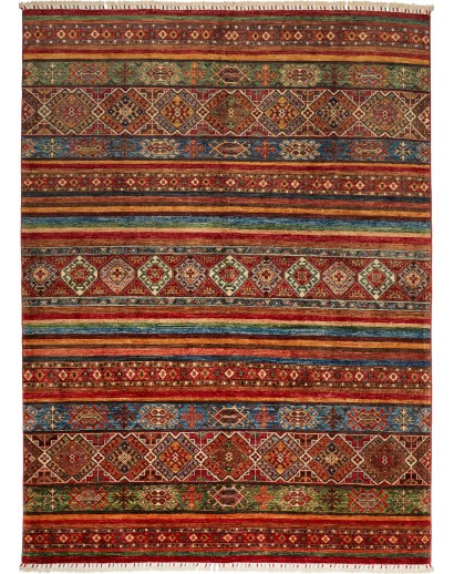 Tappeto Samarkand Pakistan marrone arancione 178x246