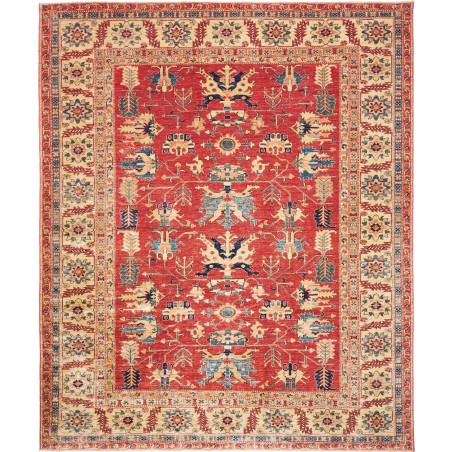 Tappeto Kazak Fine Pakistan marrone grigio 251x303