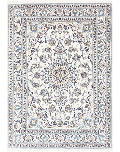 Tappeto Nain Kashmar Persia beige azzurro 142x203
